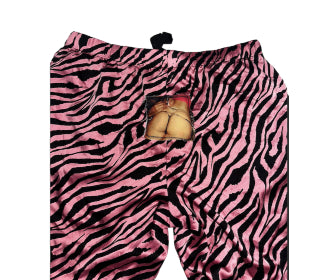 Goth Spit Patchwork Y2K Hip Piercing Tramp Silk PJ Pants