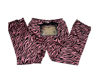 Goth Spit Patchwork Y2K Hip Piercing Tramp Silk PJ Pants